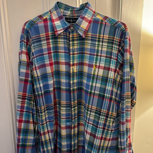 Men’s Ralph Lauren Multi Color Button Down Classic Fit-Size L - Picture 1 of 3